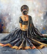 Sabeen Rashid, 14 x 16 Inches, Acrylic on Canvas, Figurative Painting, AC-SBRS-021